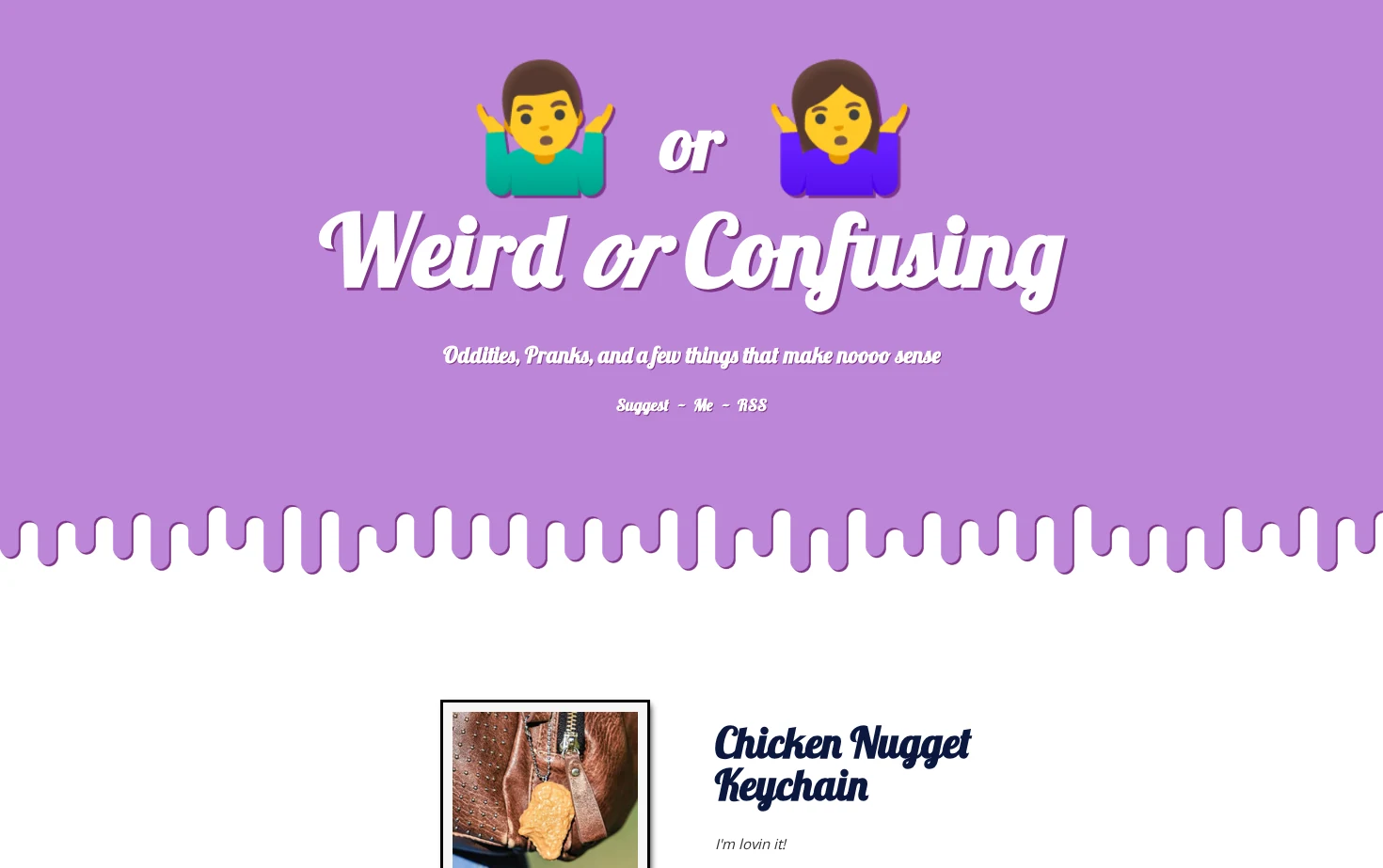 Weird or Confusing 页面快照